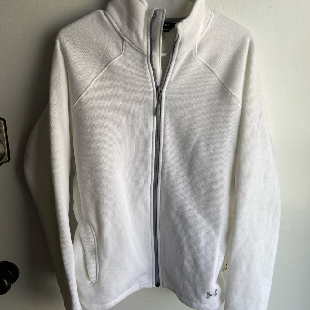 Under Armour White Full-Zip Jacket - image 1